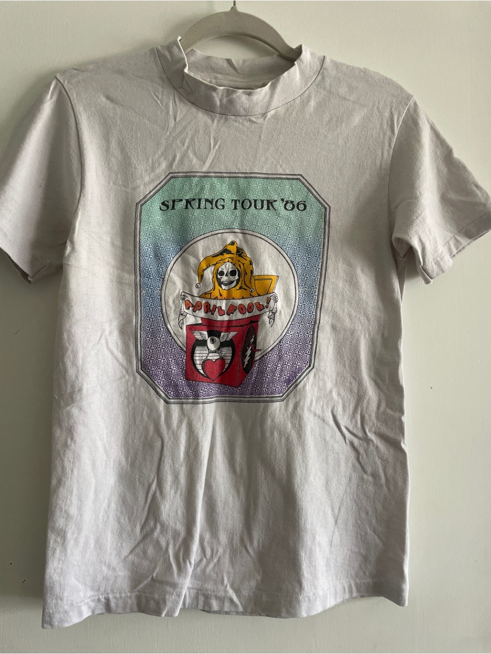 Authentic Vintage Grateful Dead T shirt Graphic April Fools Spring Tour 1986 '86